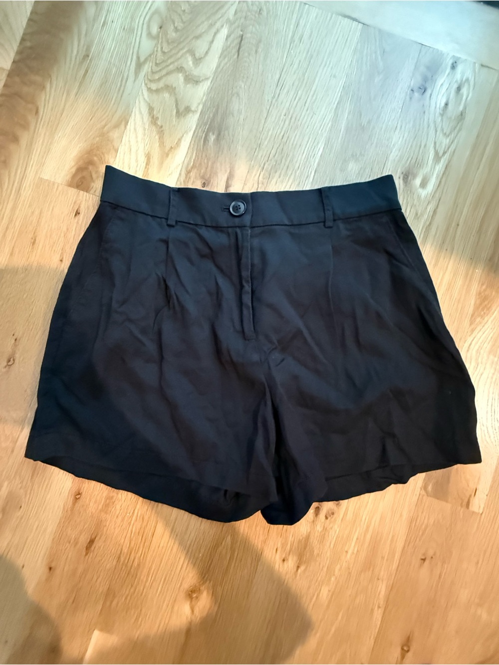 Loft Women's High-Waist Black Dress Shorts